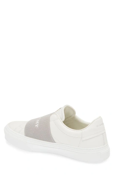 Shop Givenchy City Court Slip-on Sneaker In White/ Grey