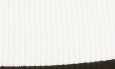 Shop Attico Amilia Cutout Turtleneck Sweater In White/ Black