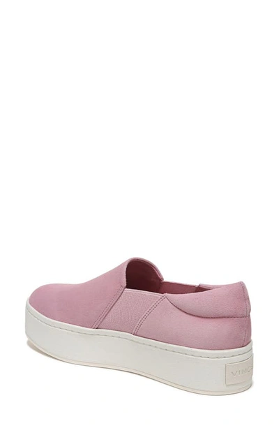 Shop Vince Warren Platform Slip-on Sneaker In Pink Sand