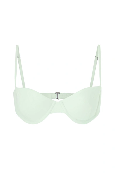 Shop Anemos The Balconette Underwire Bikini Top In Celadon