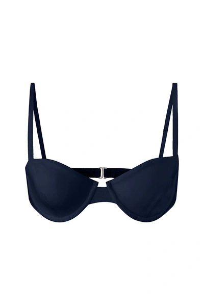 Shop Anemos Brigitte Underwire Bikini Top In Navy