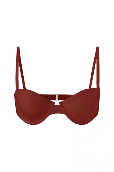 Shop Anemos Brigitte Underwire Bikini Top In Umber