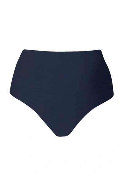 Shop Anemos High-waist Bikini Bottom In Navy