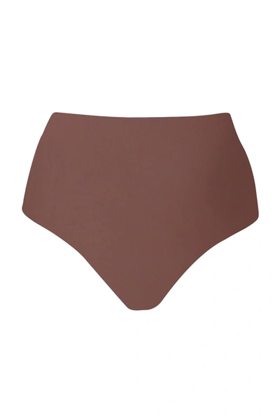Shop Anemos High-waist Bikini Bottom In Moka