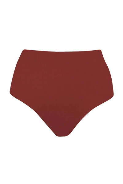Shop Anemos High-waist Bikini Bottom In Umber