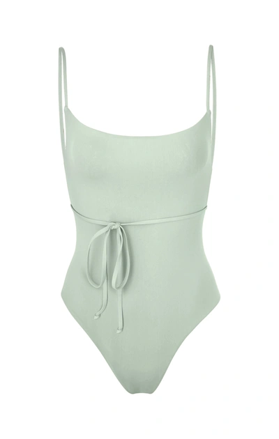 Shop Anemos The K.m. Tie One-piece In Celadon