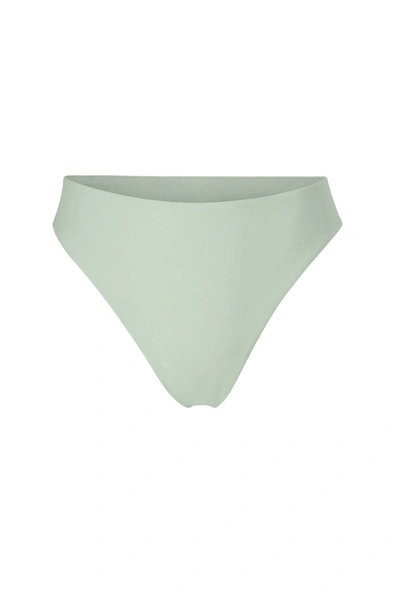 Shop Anemos The Midi High-cut Bikini Bottom In Celadon