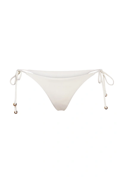 Shop Anemos The String Tie Bikini Bottom In Off-white