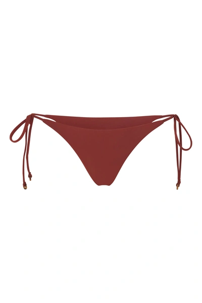 Shop Anemos String Tie Bikini Bottom In Umber