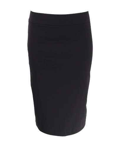 Shop Avenue Montaigne Pull-on Stretch Pencil Skirt In Black
