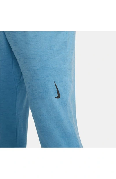 Shop Nike Pocket Yoga Pants In Worn Blue/ Dutch Blue