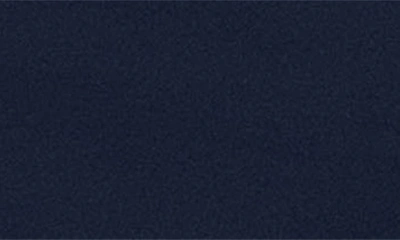 Xscape Ruffle Sleeve Off The Shoulder Scuba Crepe Sheath Gown In Navy
