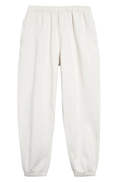 Shop Nike Lab Fleece Sweatpants In Phantom/ White