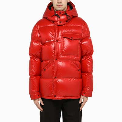 Shop Moncler Genius Anthemium Red Nylon Down Jacket