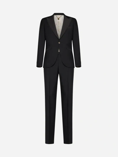 Shop Maurizio Miri Wool And Mohair Suit In Black