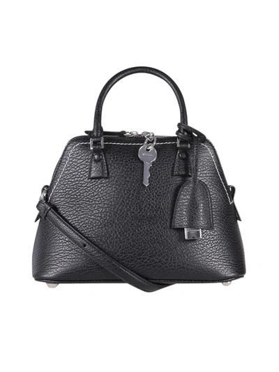 Shop Maison Margiela 5ac Mini Leather Bag In Black