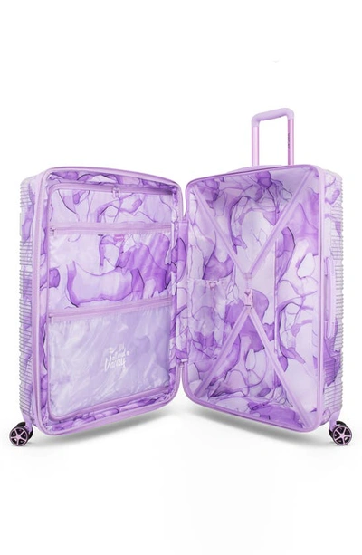 Shop Vacay Spotlight Clear 2-piece Lightweight Luggage Set In Purple