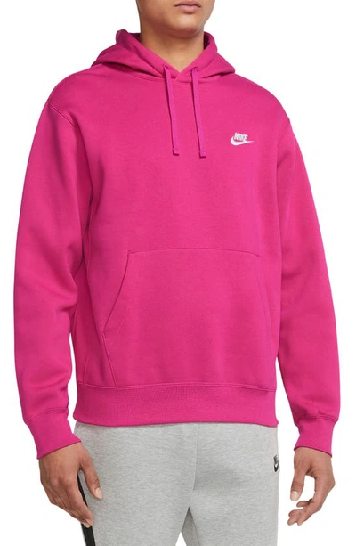Shop Nike Sportswear Club Hoodie In Active Pink/ White