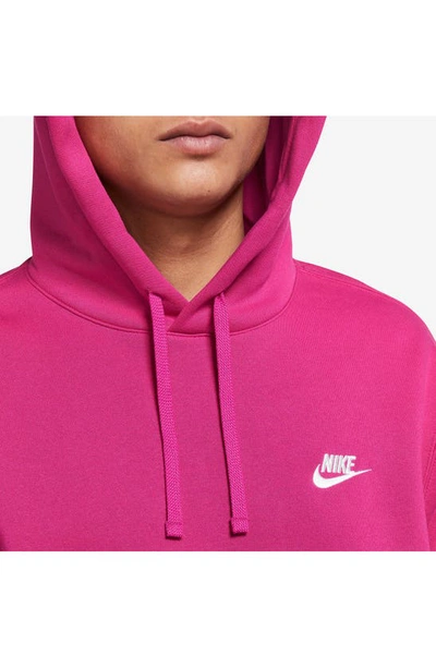 Shop Nike Sportswear Club Hoodie In Active Pink/ White