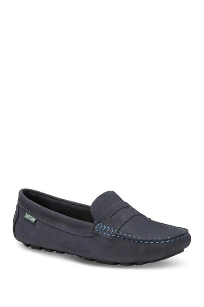 Eastland Patricia Leather Moc Loafer In Navy Suede