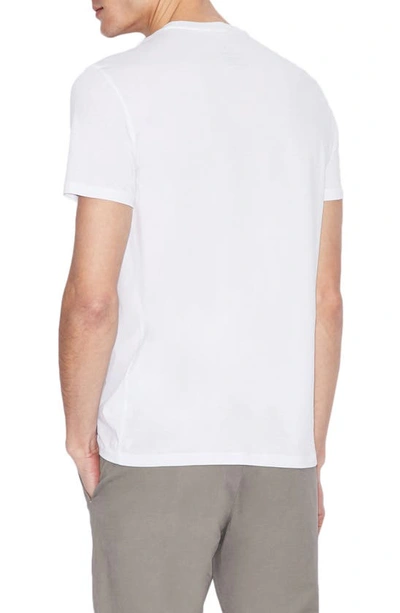 Shop Armani Exchange Crewneck T-shirt In White