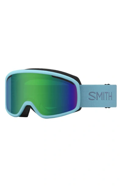 Shop Smith Vogue 154mm Snow Goggles In Storm / Green Sol-x Mirror