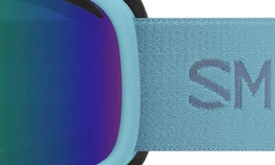 Shop Smith Vogue 154mm Snow Goggles In Storm / Green Sol-x Mirror