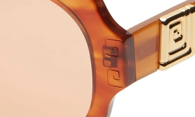 Shop Pared 51.5mm Square Sunglasses In Havana Solid Amber Lenses