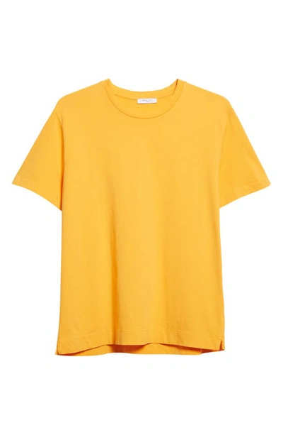 Shop Boglioli Crewneck Cotton T-shirt In Orange