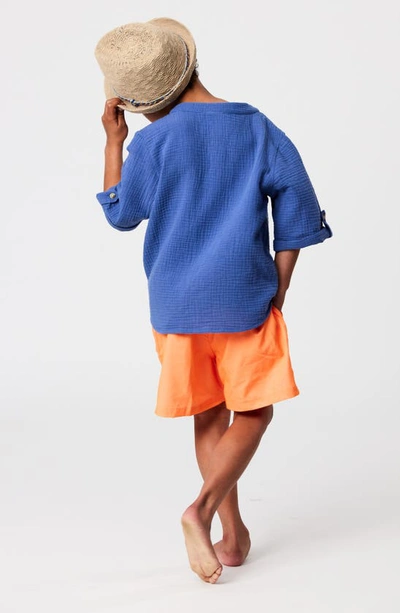 Shop Snapper Rock Kids' Tangerine Volley Shorts In Orange