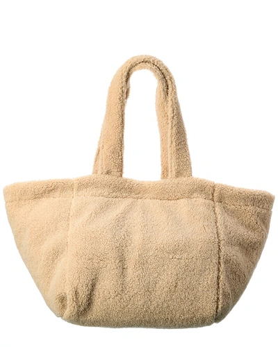 Poolside The Slouchy Teddy Tote & Clutch In Brown