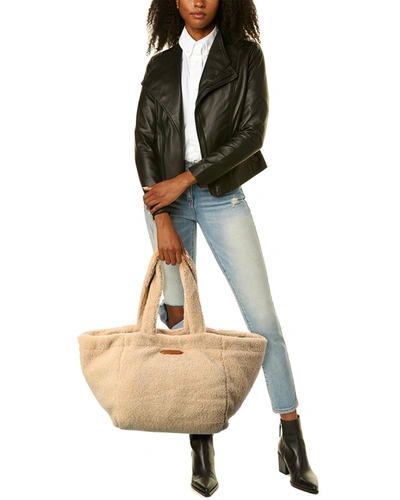 Poolside The Slouchy Teddy Tote & Clutch In Brown