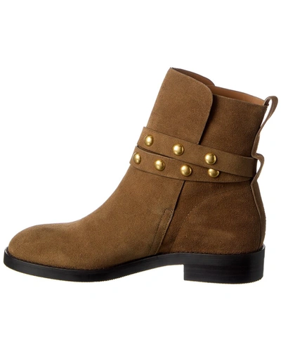 Shop See By Chloé Suede Bootie In Brown