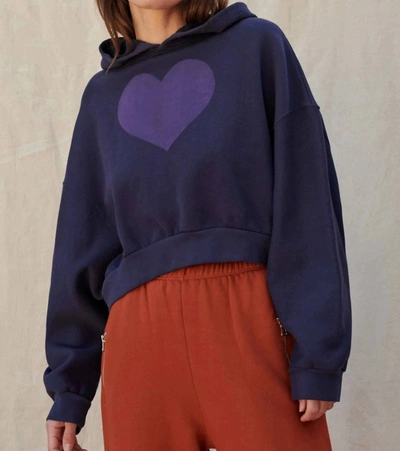 Sundry Heart Hoodie Sweatshirt In Navy In Blue | ModeSens