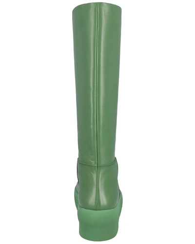 Shop Gia Borghini X Pernille Teisbaek Gia16 Leather Boot In Green