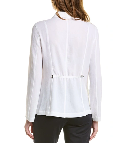 Shop Elie Tahari Utility Shirt Jacket In White