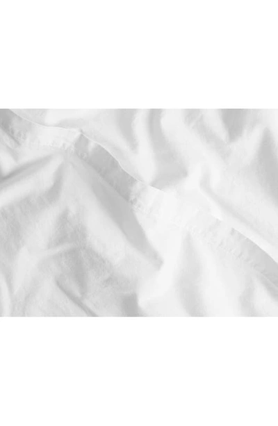 Shop Parachute Brushed Cotton Fitted Sheet In White