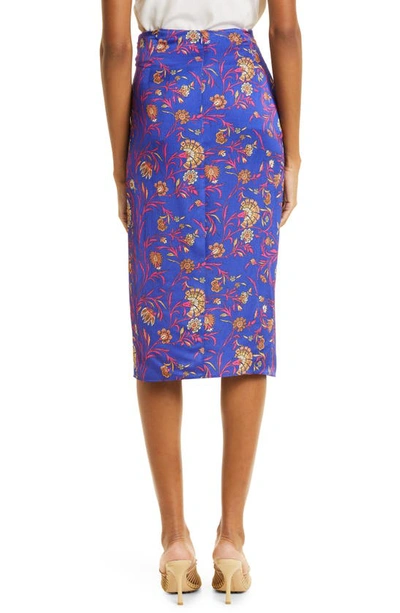 Ba&sh Jupe Corso Faux Wrap Skirt In Blue | ModeSens