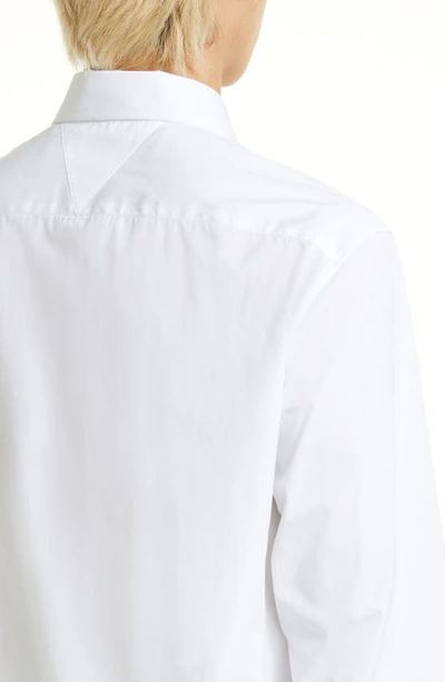 Shop Bottega Veneta Classic Cotton Poplin Button-up Shirt In White