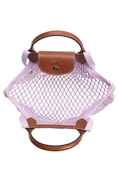 Longchamp Le Pliage Filet Crossbody Bag in Pink