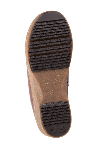 Softwalk Arvada Mule In Dark Cherry