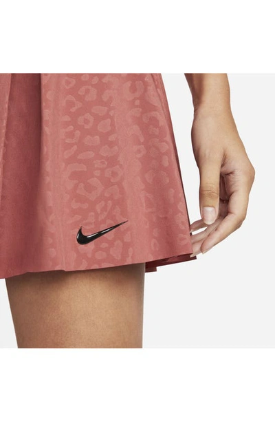 Shop Nike Dri-fit Club Skirt In Canyon Rust/ Black