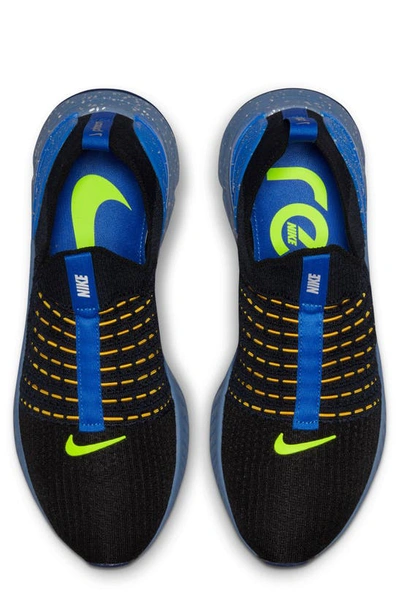 Shop Nike React Phantom Run Flyknit 2 Running Shoe In Black/ Volt/ Hyper Royal