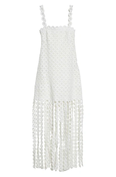 Shop Jonathan Simkhai Jaycee Circle Lace Maxi Dress In White