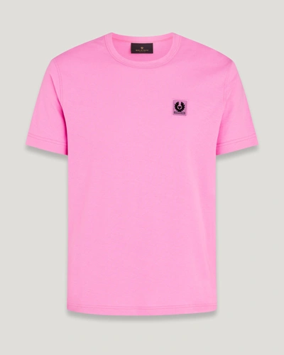 Shop Belstaff T-shirt Für Herren Cotton Jersey In Quartz Pink