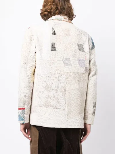 By Walid Patchwork-design Jacket In 白色