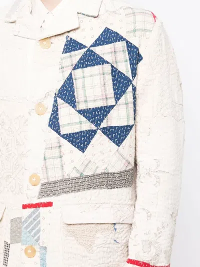 By Walid Patchwork-design Jacket In 白色