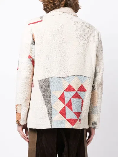 By Walid Noah Patchwork-design Jacket In Nude