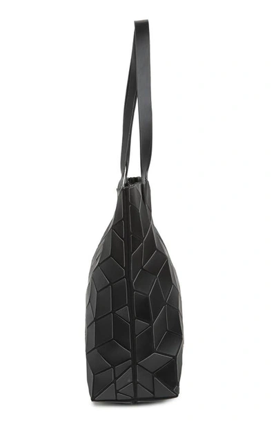 Patrizia Luca Slanted Square Geometric Tote Bag In Matte Black