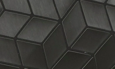 Patrizia Luca Slanted Square Geometric Tote Bag In Matte Black